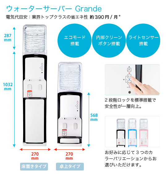 ウォーターサーバー Grande